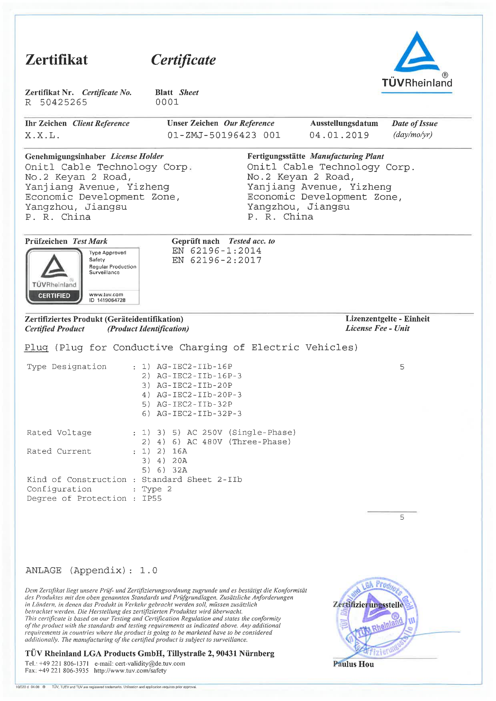 AG-IEC2-IIb-P TUV+CE证书_00